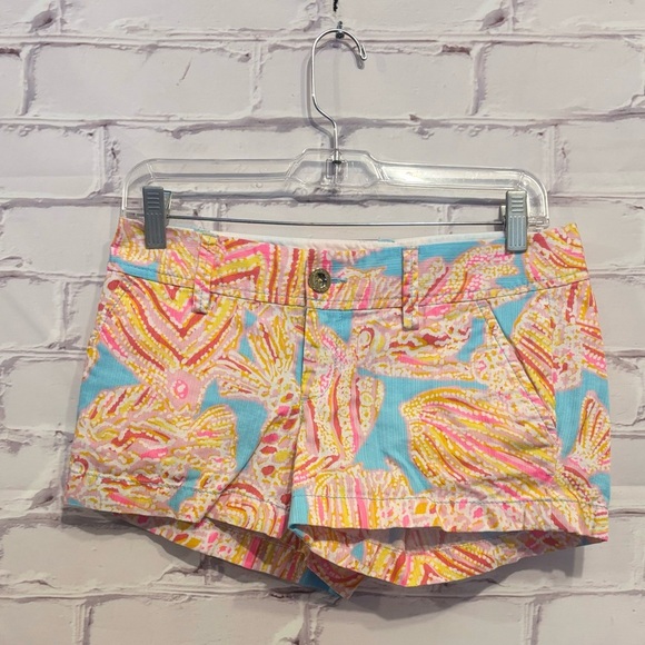 Lilly Pulitzer Walsh Shorts – Tini Bikini Print in Breakwater Blue – Size 0 - Picture 1 of 5